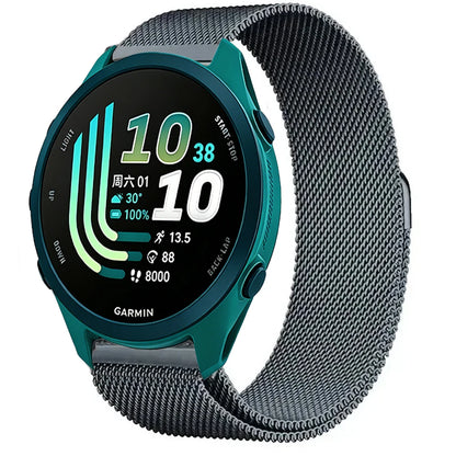 Space Gray Garmin 20/22mm Quick Release Magnetic Milanese Band