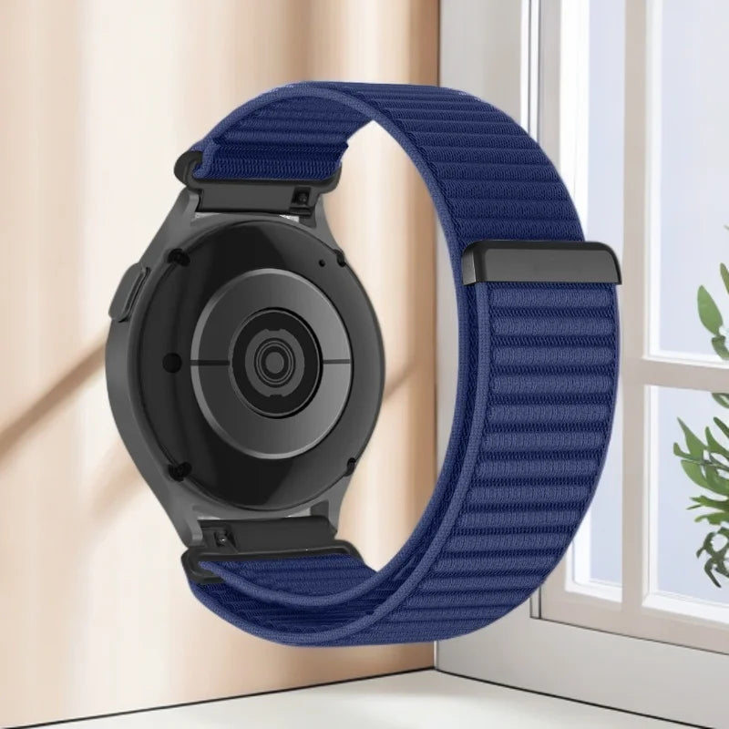 Ribbed Nylon Sport Loop Band for Polar – Navy Blue