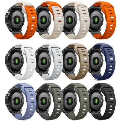 Garmin QuickFit 22/26mm Lightweight Soft Silicone Band — design detail