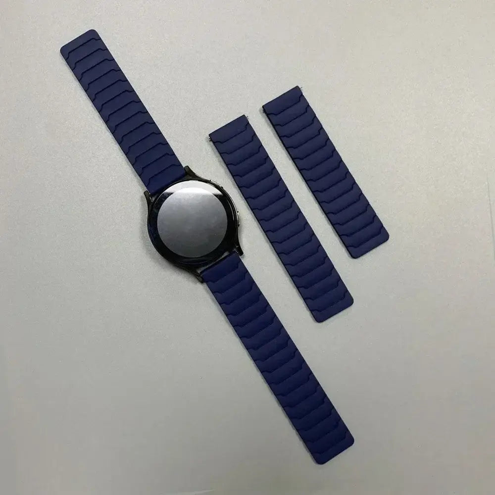 Amazfit Segmented Magnetic Silicone Loop Band — Midnight Blue