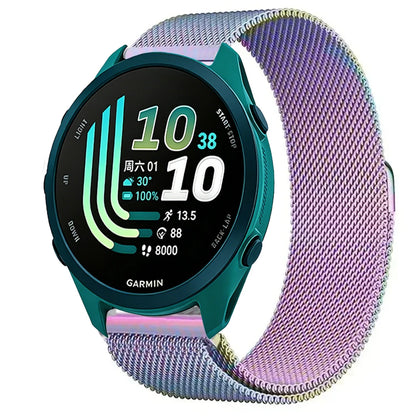 Multicolor Garmin 20/22mm Quick Release Magnetic Milanese Band