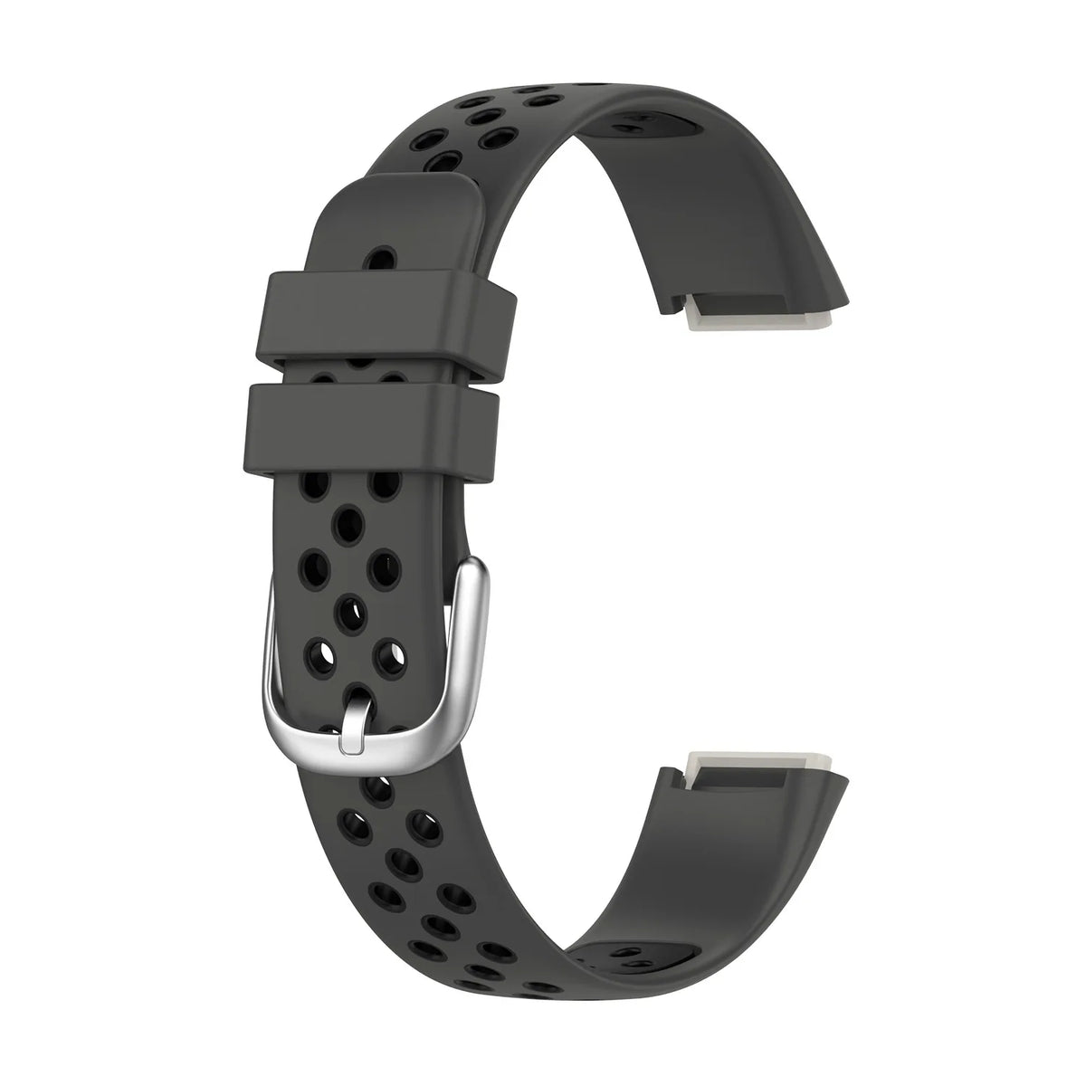 Fitbit Luxe Bands - Solid Silicone, Perforated & Metal - Perforated Silicone - Black