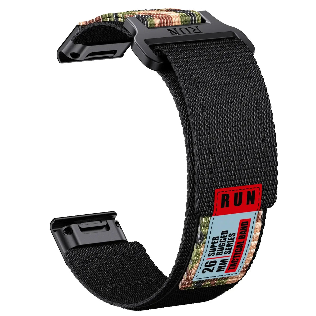 Garmin QuickFit Nylon Sports Loop Band in Black / Camo