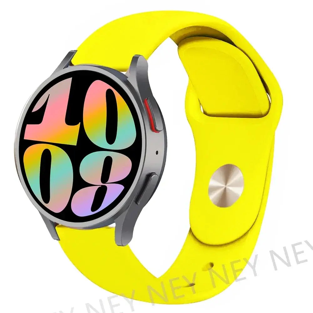 Amazfit Smooth Silicone Pin-and-Tuck Band — Yellow