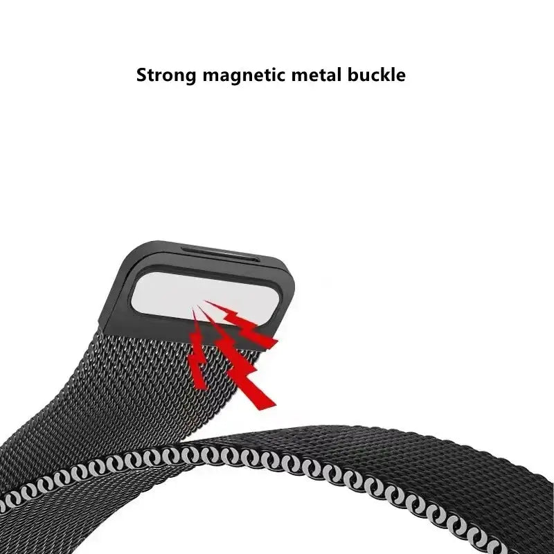 Garmin QuickFit Magnetic Milanese Mesh Band magnetic closure detail
