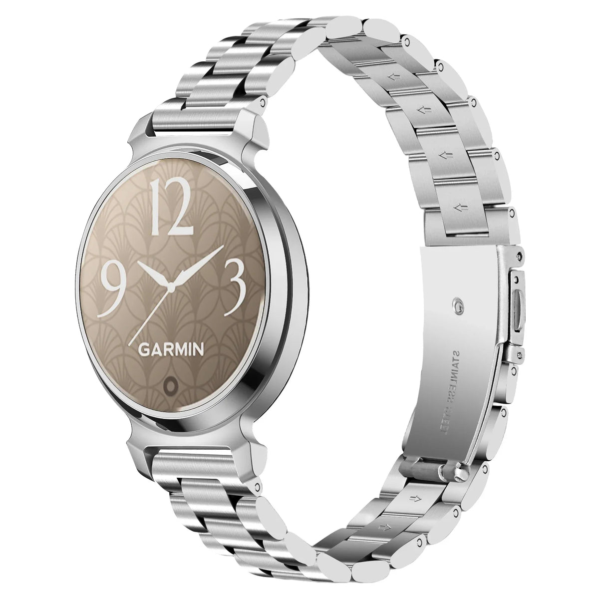 Garmin Lily 2 Stainless Steel Link Bracelet in Silver