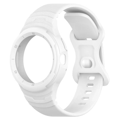 White Google Pixel Watch 3, 2 and 1 41mm Silicone Band with Built-In Case