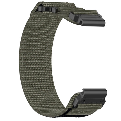 Gray Garmin QuickFit 20/22/26mm Braided Nylon Hook-and-Loop Band