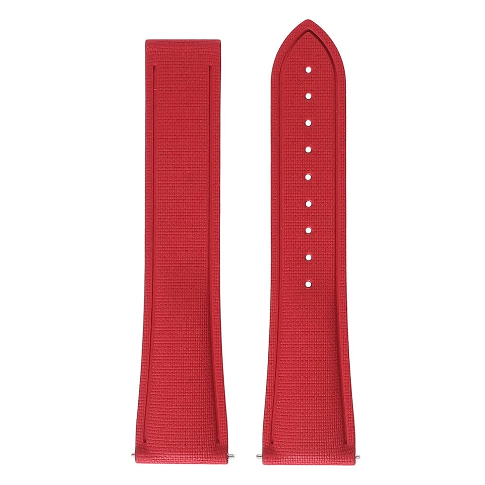 Garmin Sailcloth-Texture FKM Rubber Band in Red, strap only