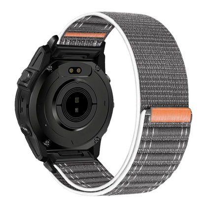 Gray Garmin QuickFit 20/22/26mm Lightweight Nylon Loop Band
