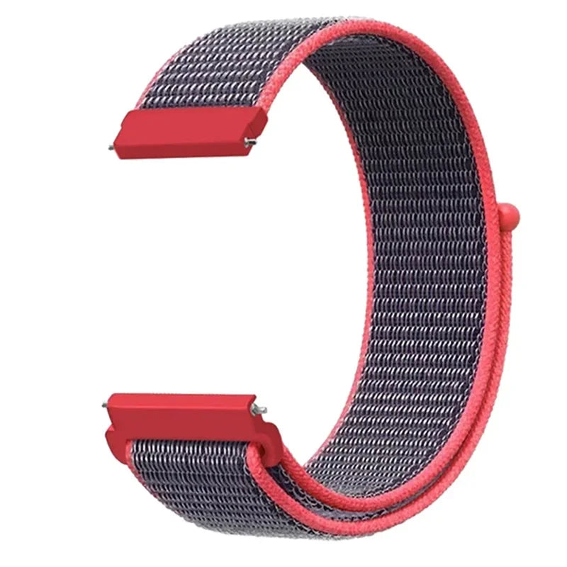 Polar Adjustable Nylon Sport Loop Band – Charcoal / Pink Edge