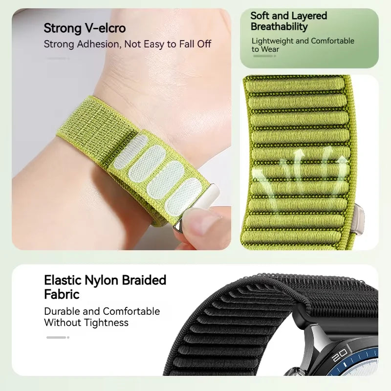 Nylon hook-and-loop fastening and rib detail for COROS – BandsCo Straps