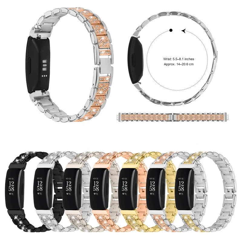 Fitbit Inspire 2, Inspire HR and Ace 3 Sparkling Panel Link Band