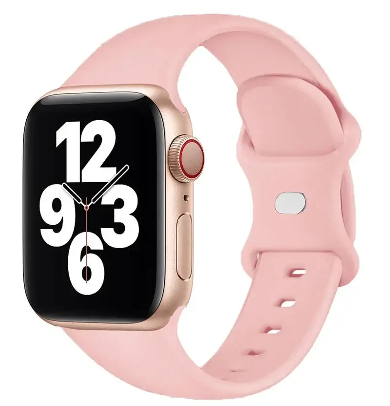 Soft Pink classic silicone Apple Watch sport band