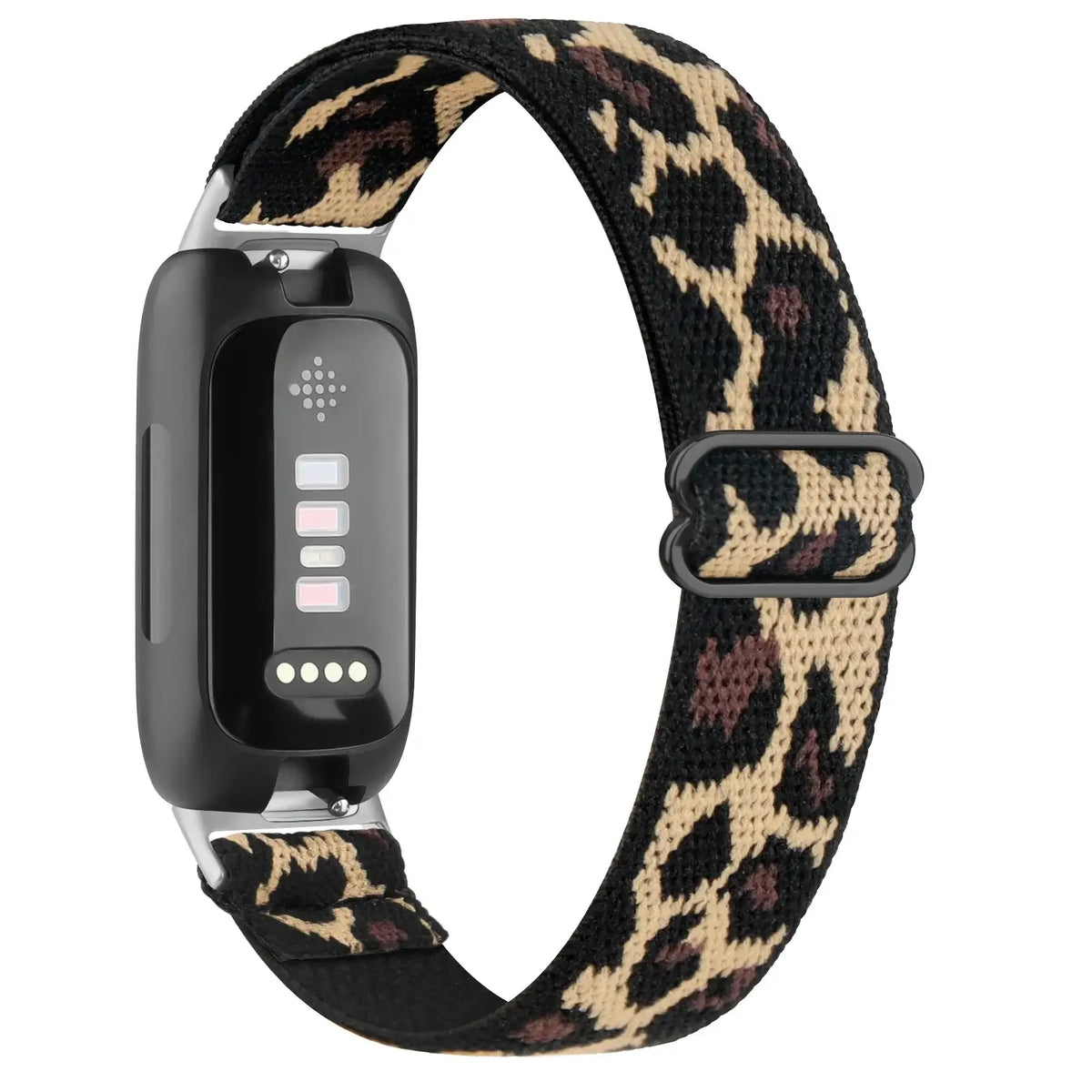 Fitbit Inspire Adjustable Nylon Loop Band - Leopard Print