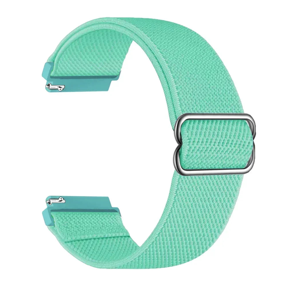 OnePlus Smartwatch Nylon Loop Band - Breathable Sport Strap Replacement in mint green color.