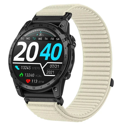 Starlight Garmin QuickFit 20/22/26mm Elastic Woven Nylon Hook-and-Loop Band