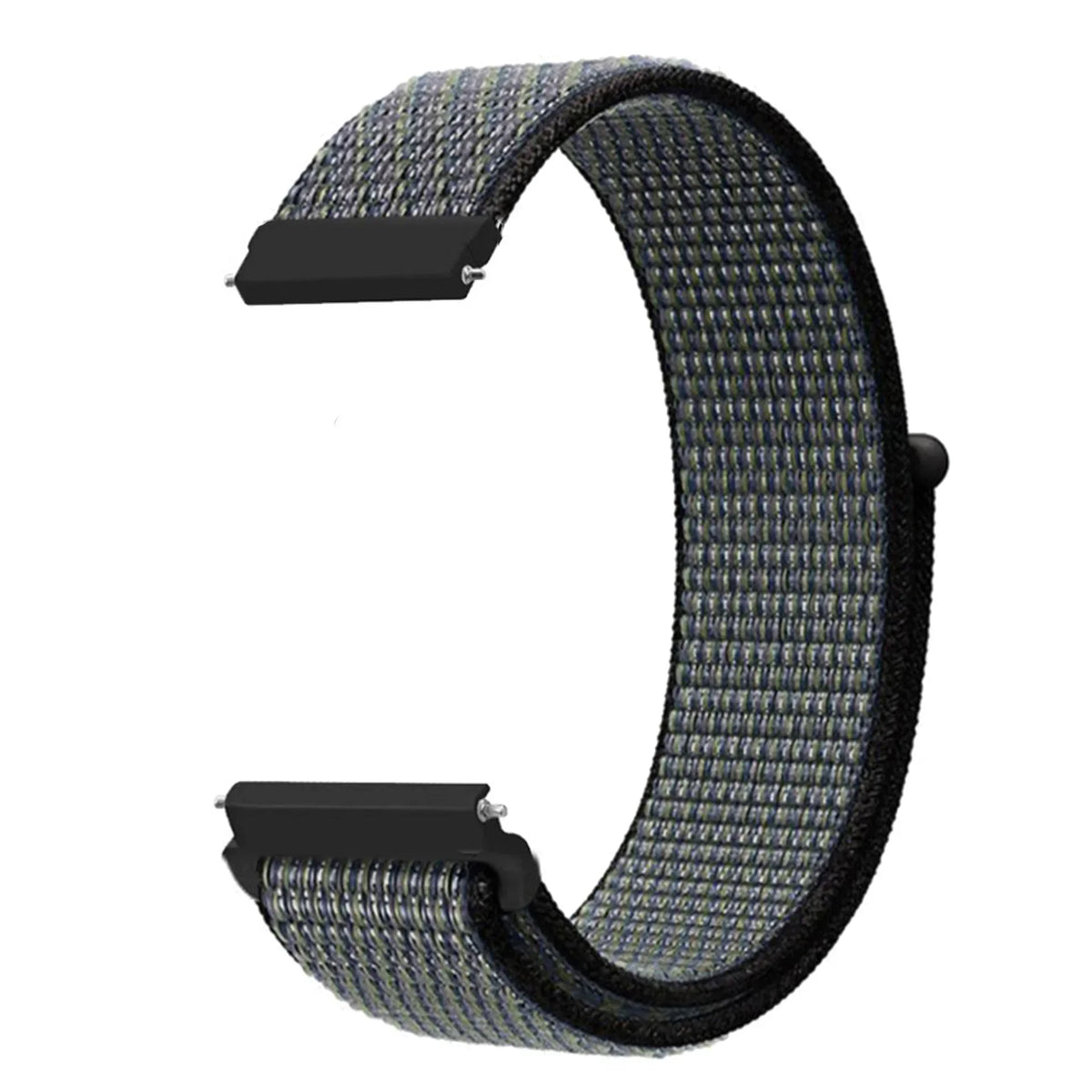 COROS Adjustable Nylon Loop Watch Band in Colors & Camo - Dark Blue Mix