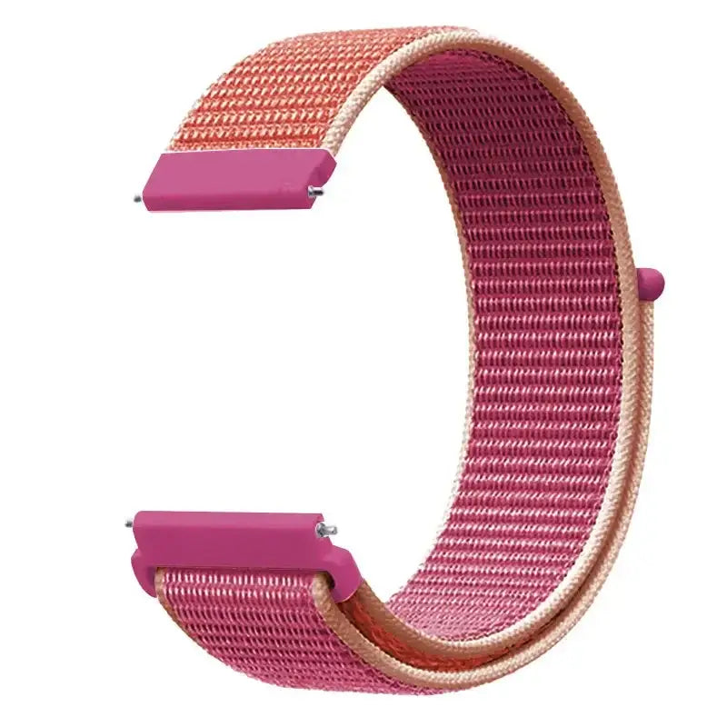 Amazfit Adjustable Nylon Sport Loop Band — Burgundy / Peach