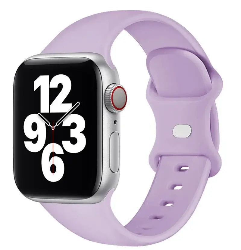 Lilac classic silicone Apple Watch sport band