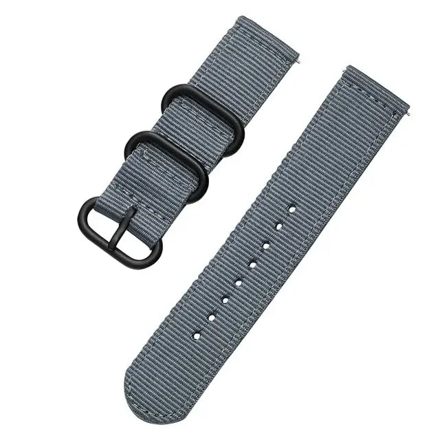Motorola Moto Nylon Band with Metal Keepers — Gray / Black Hardware