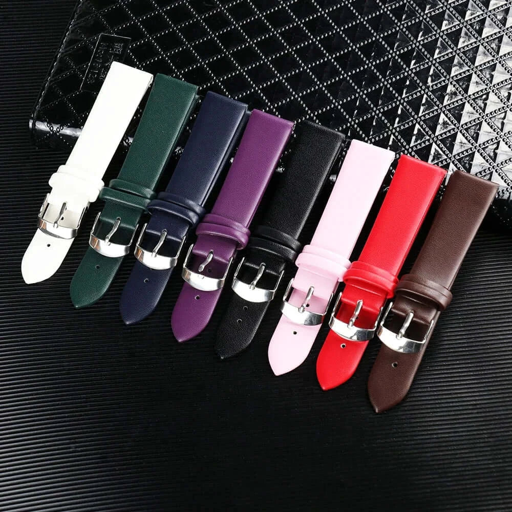 Smooth leather strap color selection