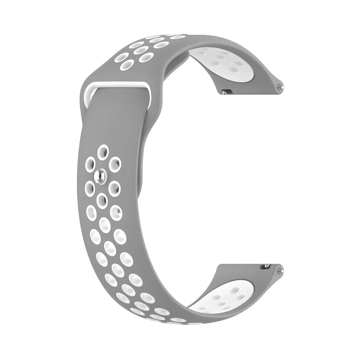 Motorola Moto Perforated Silicone Pin-and-Tuck Band — Gray / White