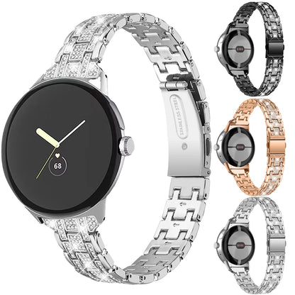 Google Pixel Watch 5, 4 and 3 41mm Crystal Link Bracelet Band