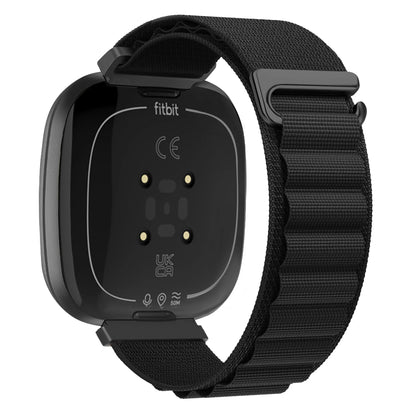 Black Fitbit Versa 4, Versa 3, Sense 2 and Sense Alpine Loop Nylon Band