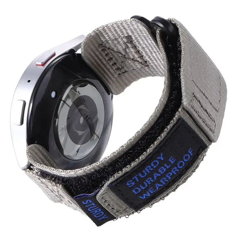 Nylon Hook-and-Loop Band for Amazfit – Gray