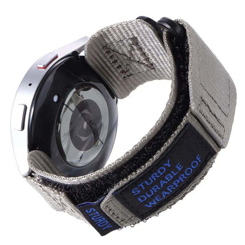 Nylon Hook-and-Loop Band for Motorola Moto — Gray