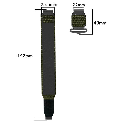 Garmin QuickFit 20/22/26mm Braided Nylon Hook-and-Loop Band — design detail