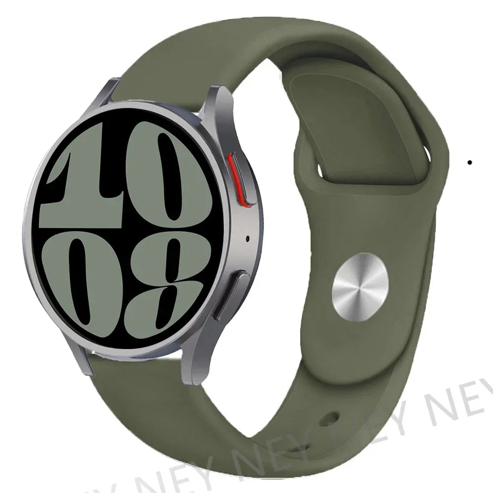 Motorola Moto Smooth Silicone Pin-and-Tuck Band — Olive Green