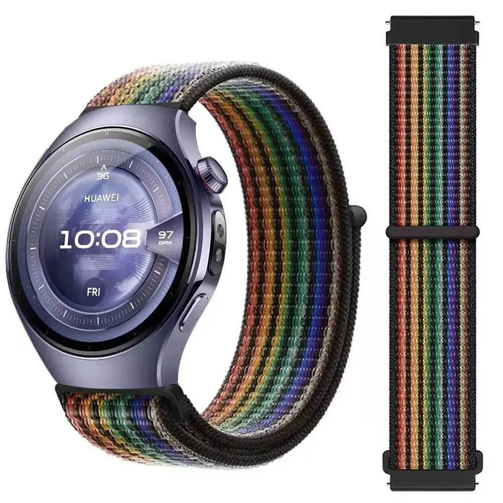 Rainbow striped nylon loop — BandsCo Straps