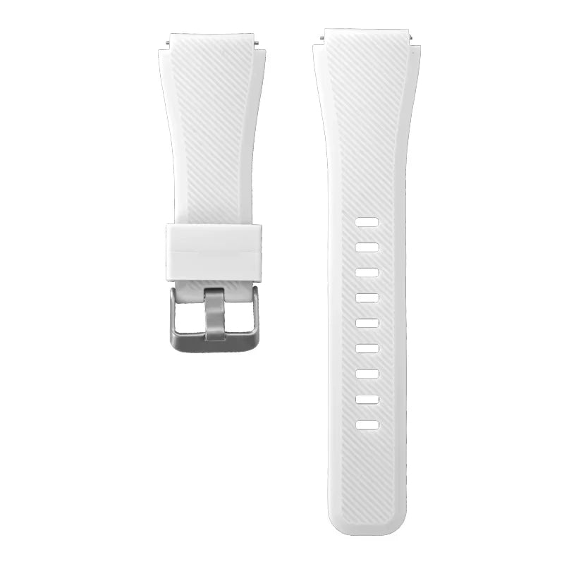 COROS Textured Silicone Watch Band with Pin Buckle - White