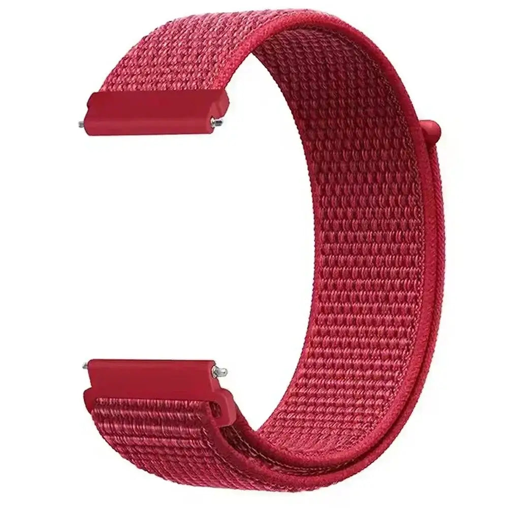 Amazfit Woven Nylon Hook-and-Loop Band — Red