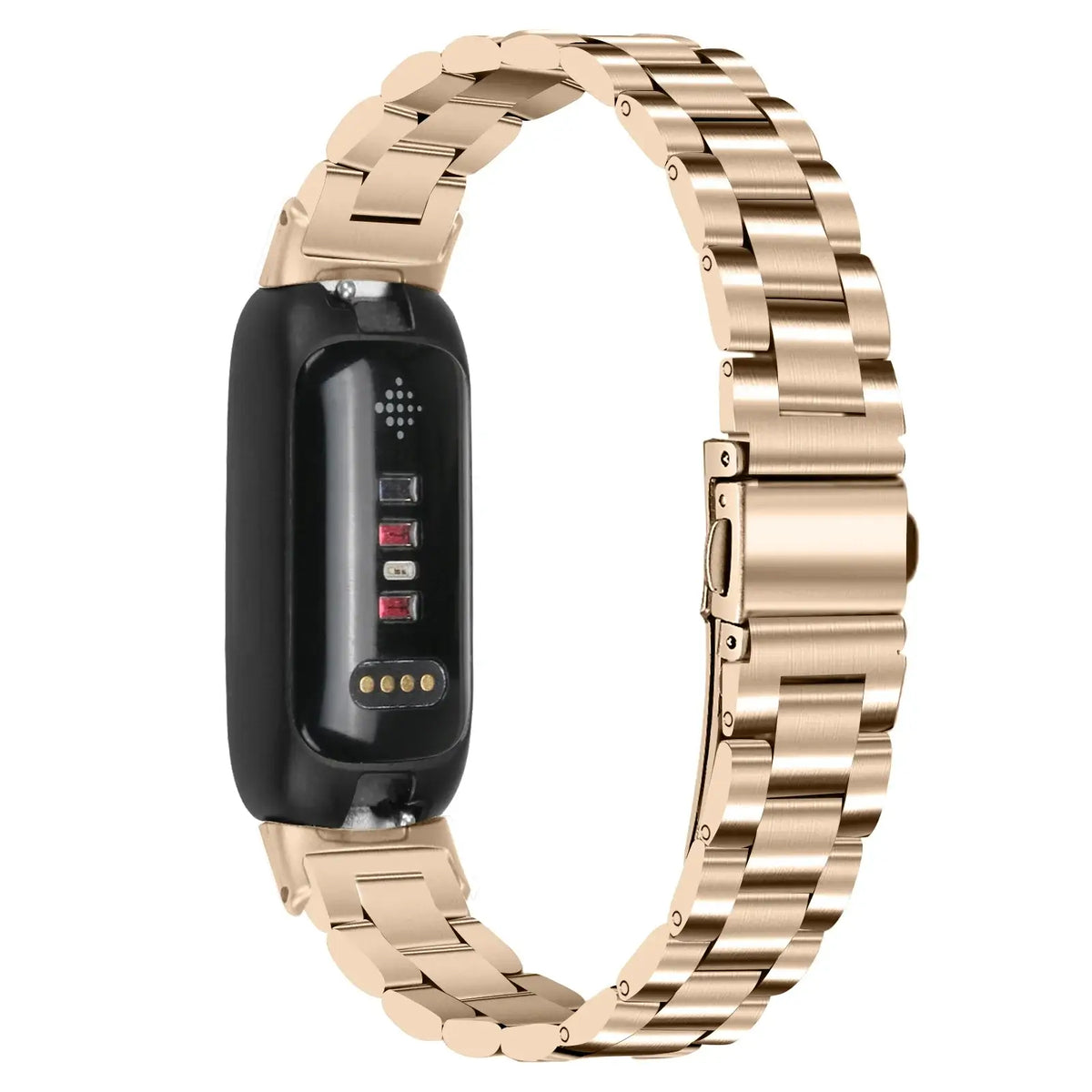 Fitbit Inspire 3 Stainless Steel Three-Link Band - Champagne Gold