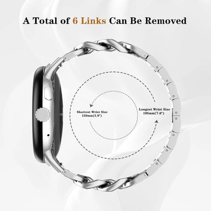 Google Pixel Watch 5, 4 and 3 Chain Link Stainless Steel Band — product detail