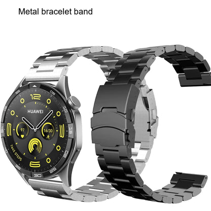 Google Pixel Watch 5, 4 and 3 45mm Titanium Link Band, Safety Clasp — product view