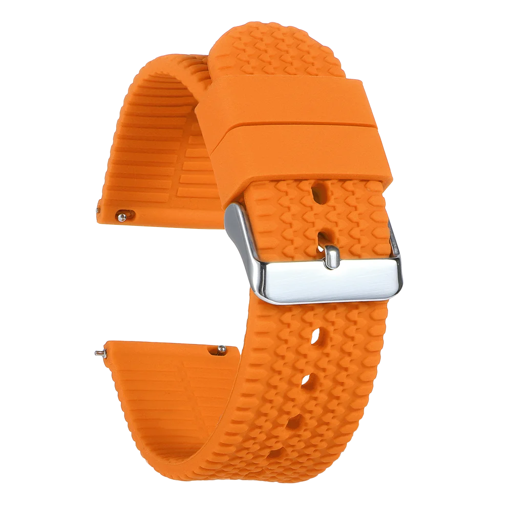 Garmin Tread Pattern Silicone Band in Orange
