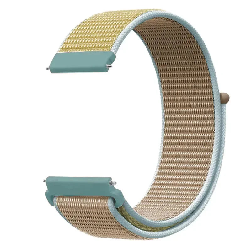 Motorola Moto Adjustable Nylon Sport Loop Band — Tan / Pale Blue