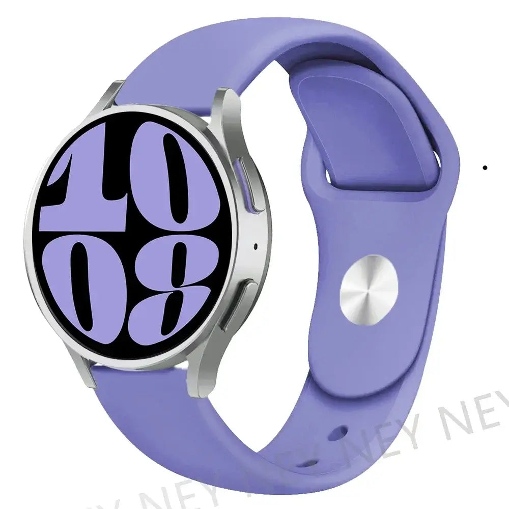 Amazfit Smooth Silicone Pin-and-Tuck Band — Lilac Blue