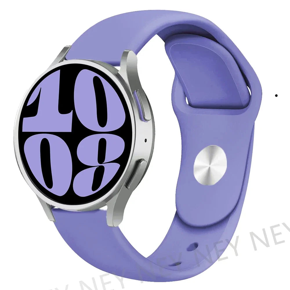Polar Smooth Silicone Pin-and-Tuck Band — Lilac Blue