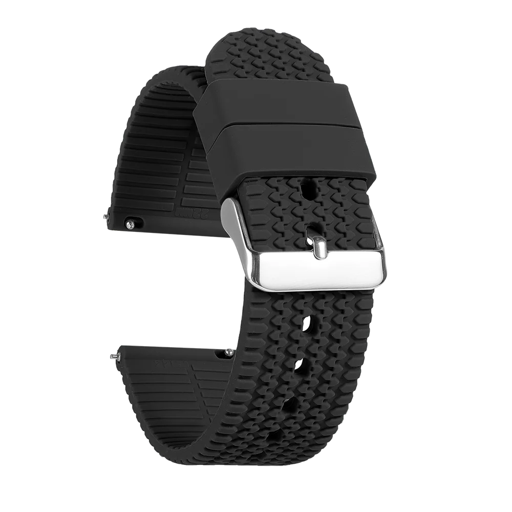 Garmin Tread Pattern Silicone Band in Black