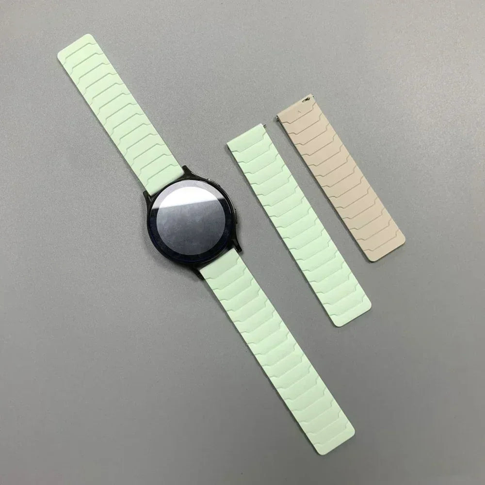 Polar Segmented Magnetic Silicone Loop Band – Mint Green / Starlight