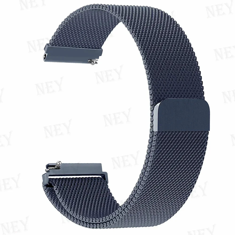 Polar Stainless Steel Milanese Mesh Band – Blue Gray