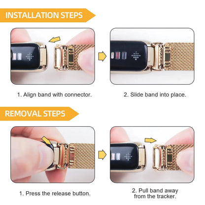 Fitbit Luxe Mesh or Perforated Sport Band — product view