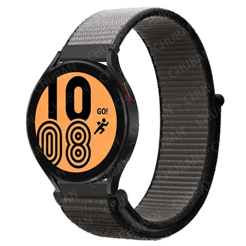 COROS Nylon Sport Loop Watch Band in Solid & Mixed Colors - Gray / Black