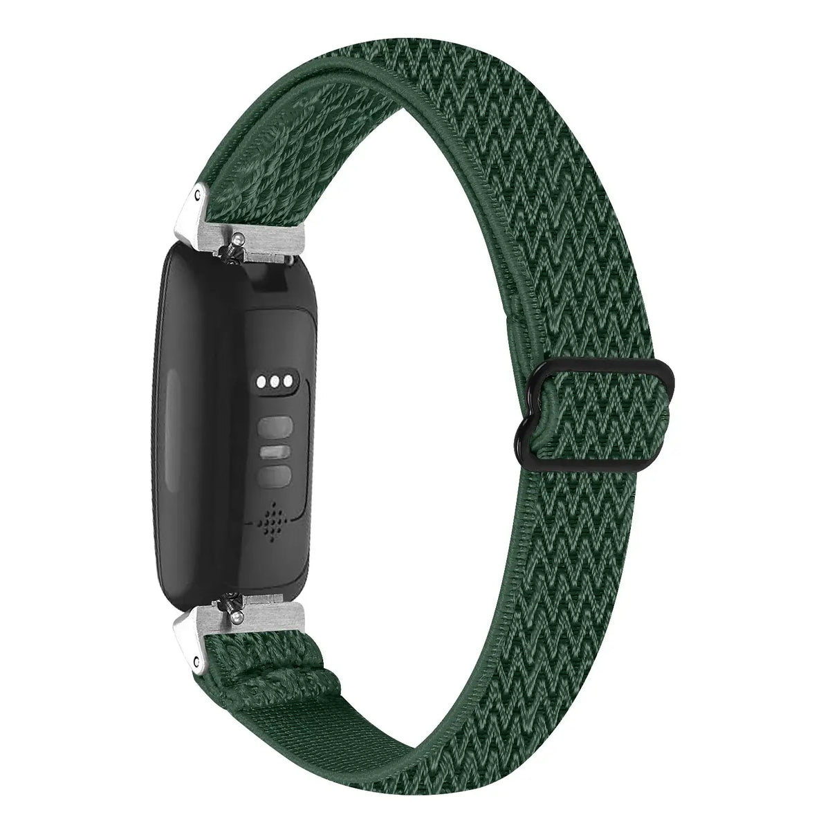Fitbit Inspire Textured Stretch Nylon Loop Band - Dark Green