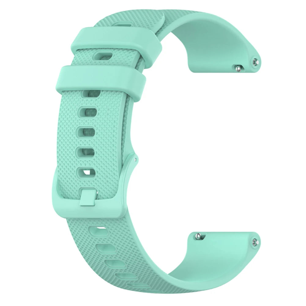 Motorola Moto Textured Silicone Sport Band in Solid and Two-Tone Colors — Mint Green / Matching Buckle
